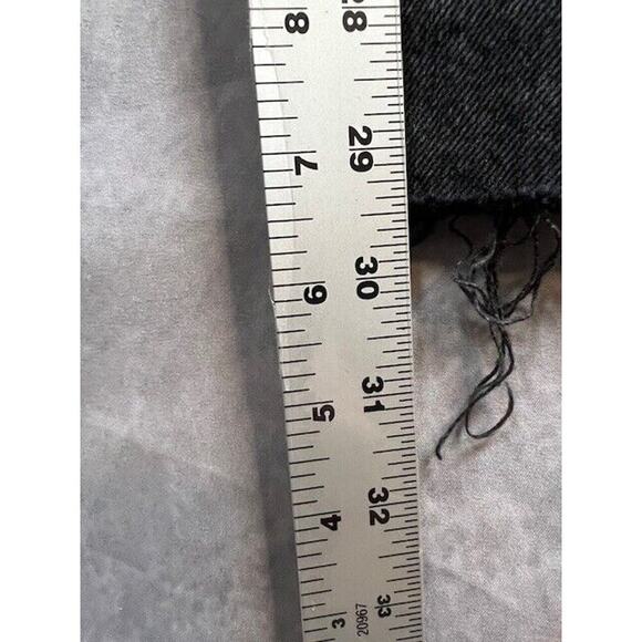 AGOLDE Criss Cross High Rise Straight Jeans in Shambles Black Distressed 31 - Picture 9 of 10